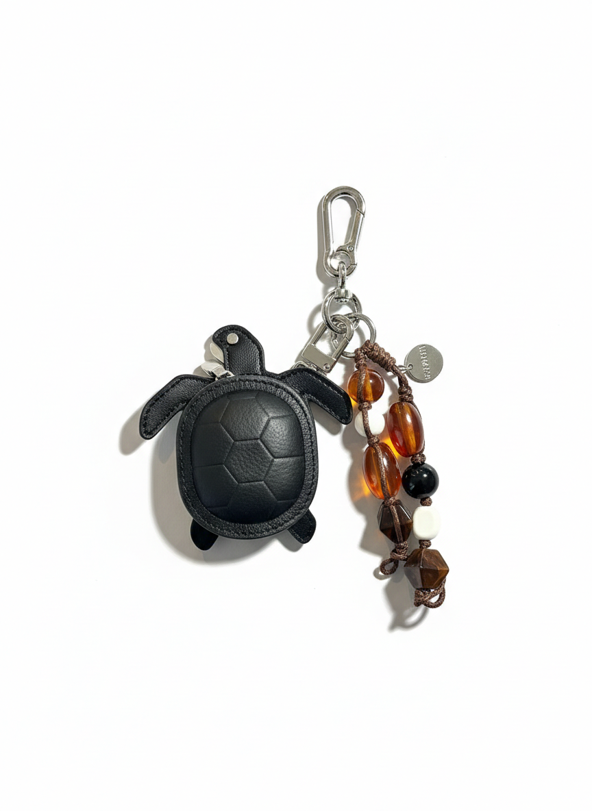 Bag Charm Turtle (Leder)
