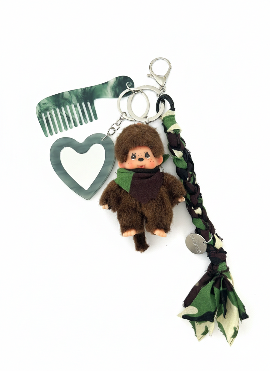 Bag Charm Monchichi Braid