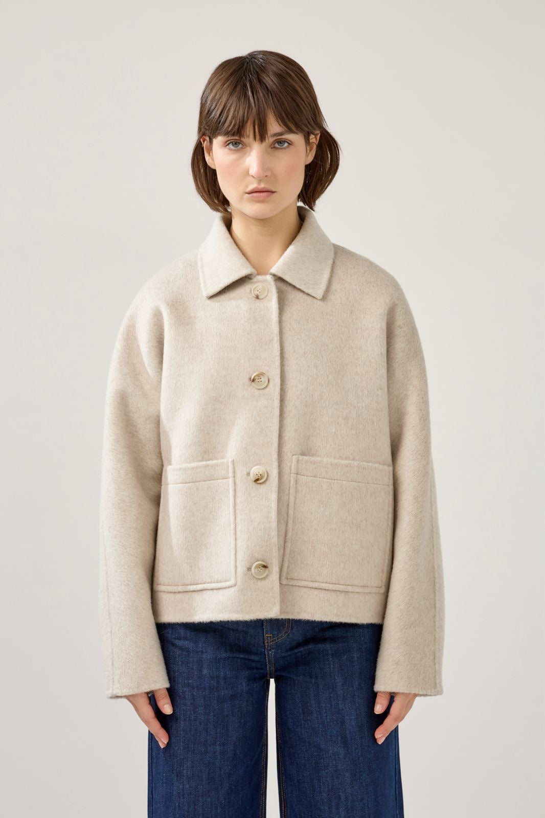 Kurze Wolljacke OneSize