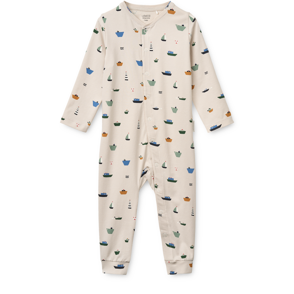 BIRK Bedruckter Pyjama-Einteiler