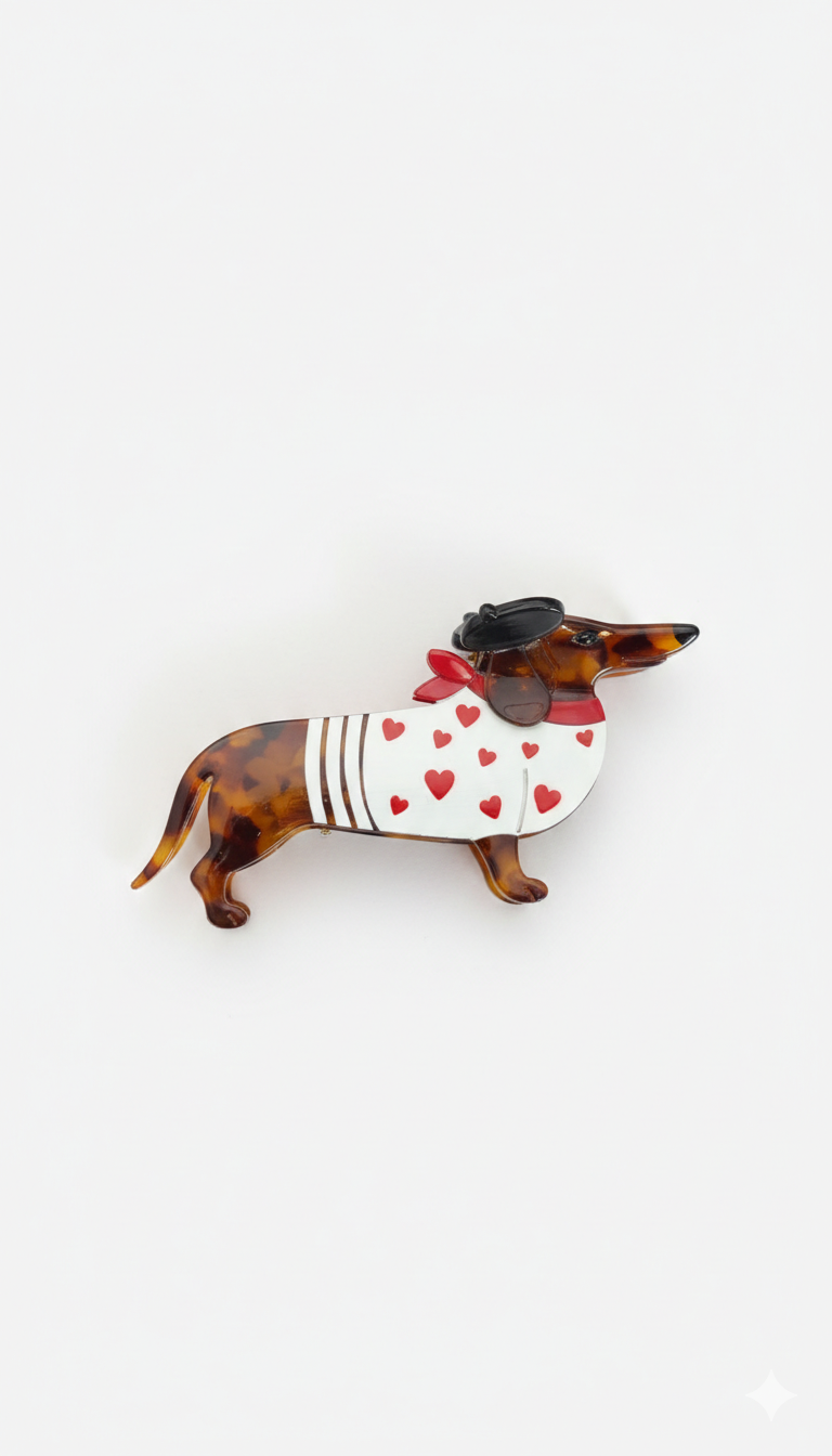 Haarspange Hot Dog