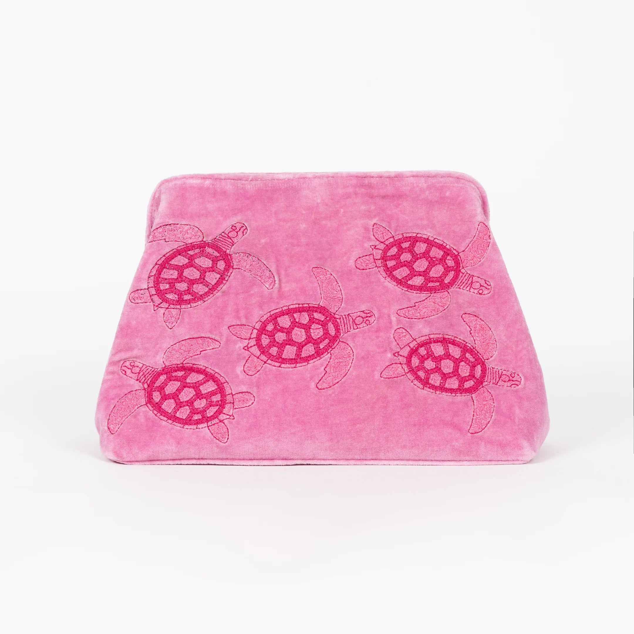 CLUTCH MAUI VELVET ROSA