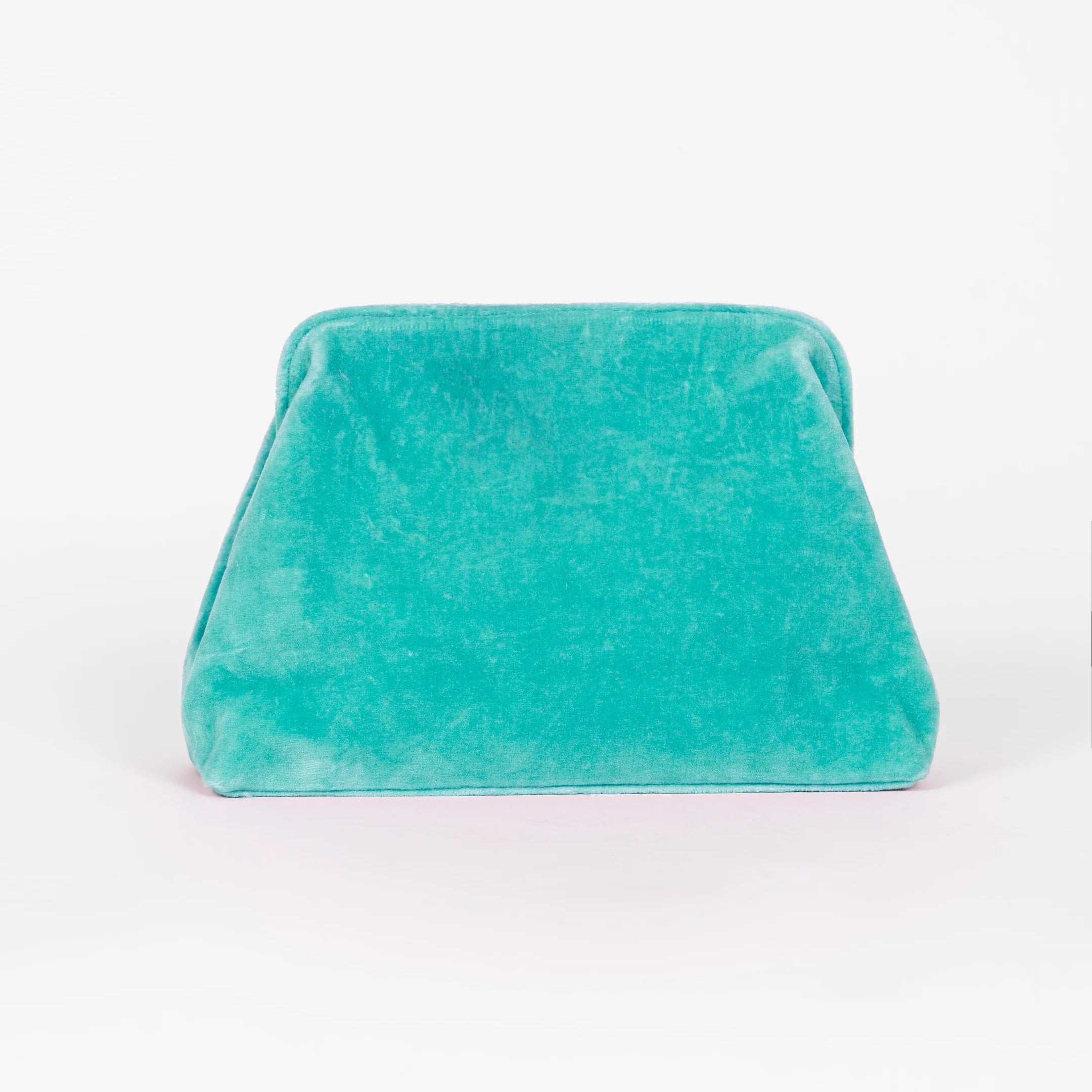CLUTCH MAUI VELVET AQUA