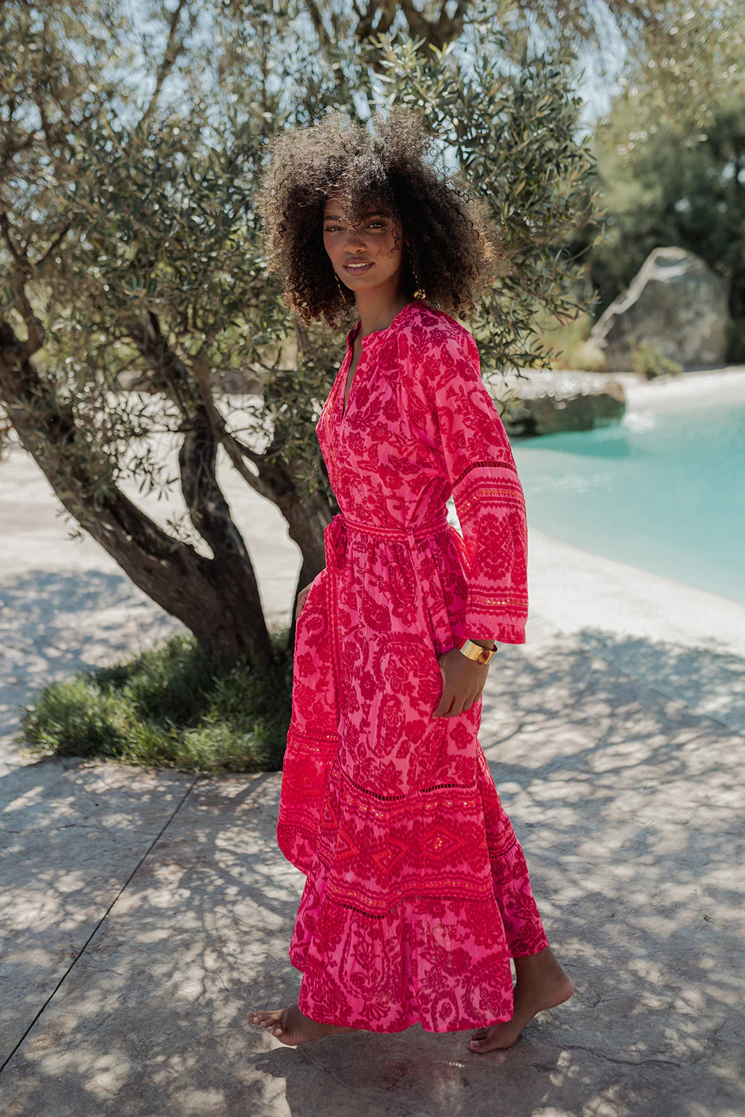 SAMOA LONG SLEEVES LONG DRESS
