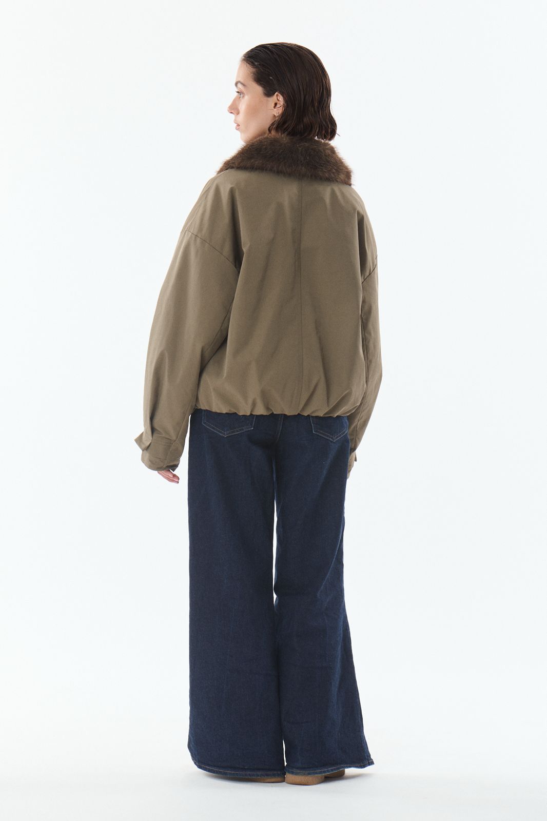 Brandy Trench Jacke Faux Fur