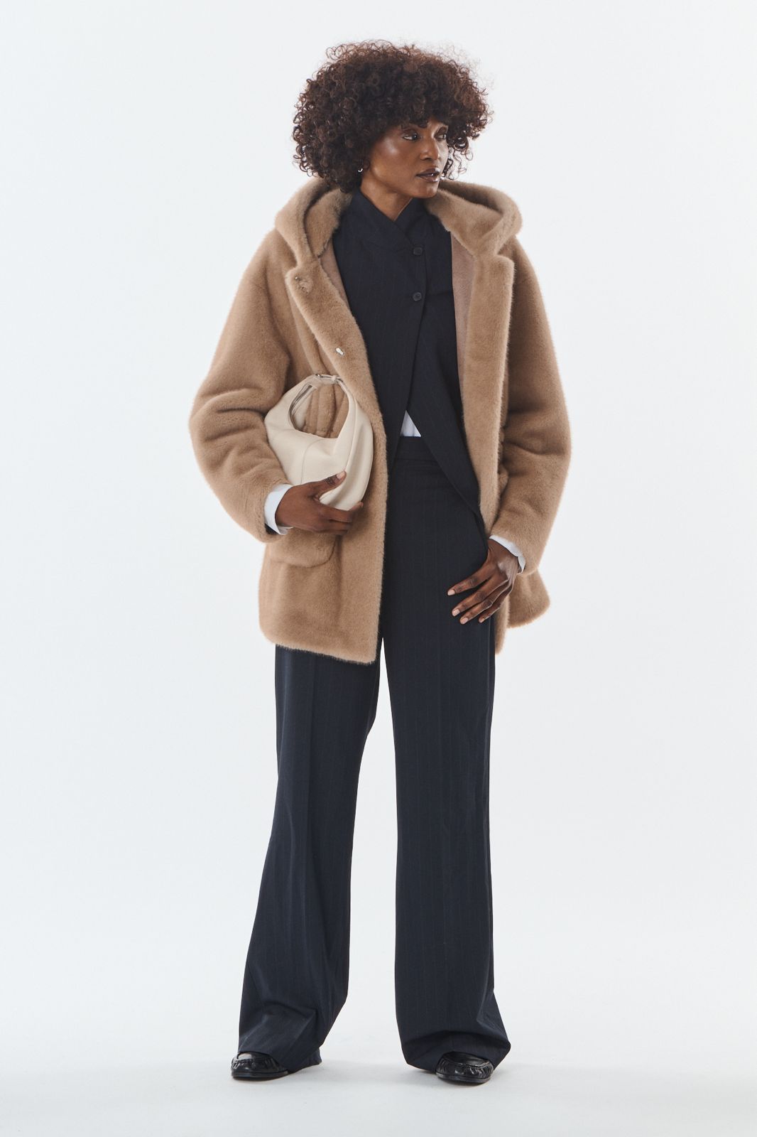 Cheryl Faux Fur Jacke mit Kaputze