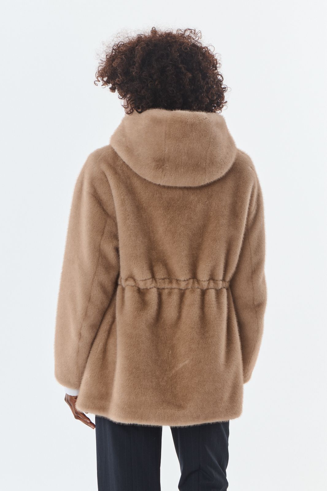 Cheryl Faux Fur Jacke mit Kaputze