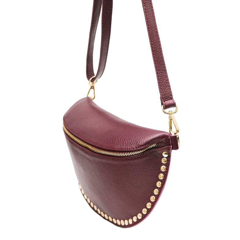 Ledertasche BEATRICE mit Nieten