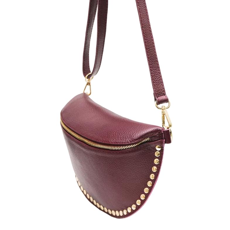 Ledertasche BEATRICE mit Nieten