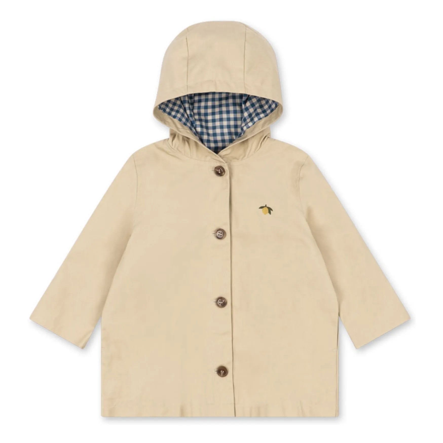 Kurzer Trenchcoat - lemon beige