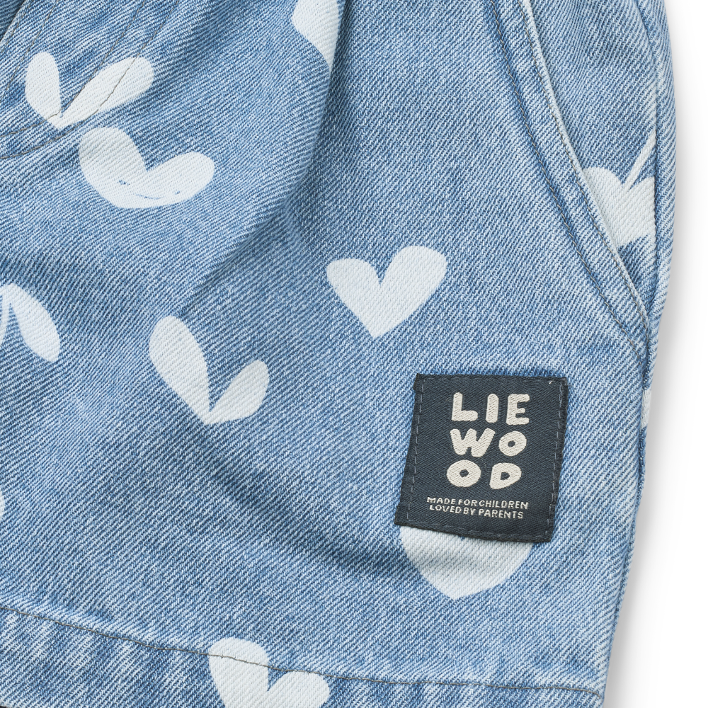 BORRISA bedruckte Jeansshorts