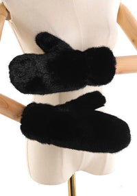 Kunstfell Fäustlinge