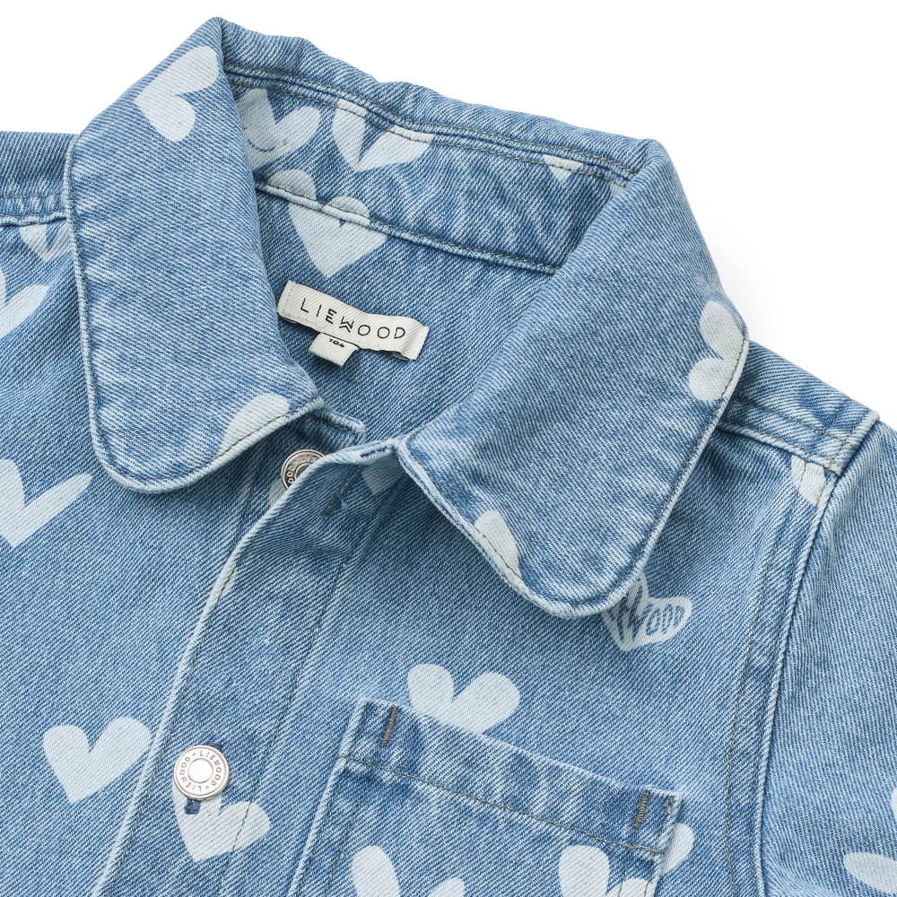 KENZA bedruckte Denim Hemdjacke
