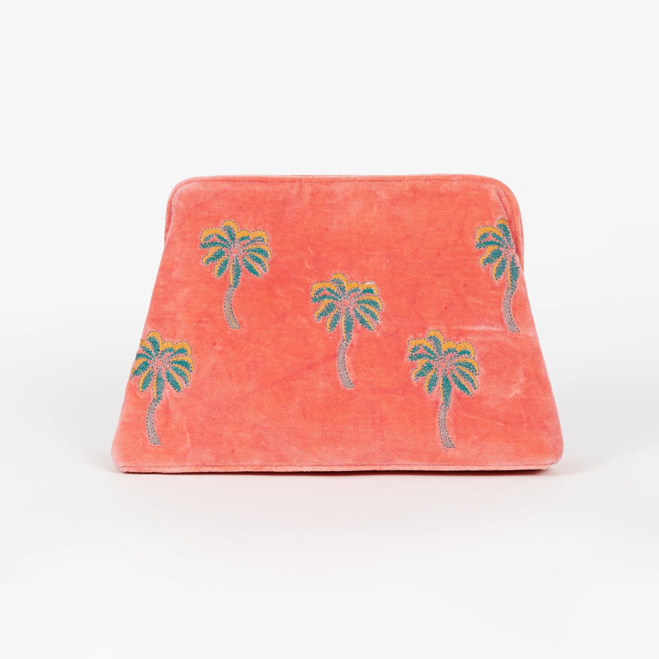 CLUTCH PALMS VELVET CORAL
