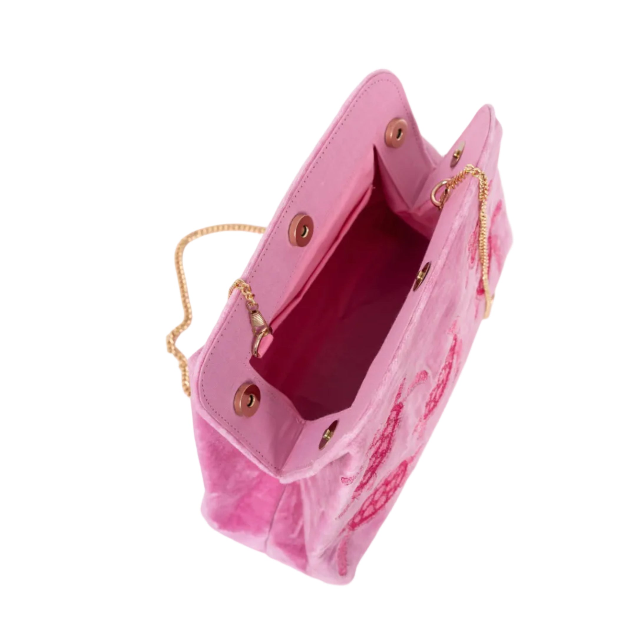 CLUTCH MAUI VELVET ROSA