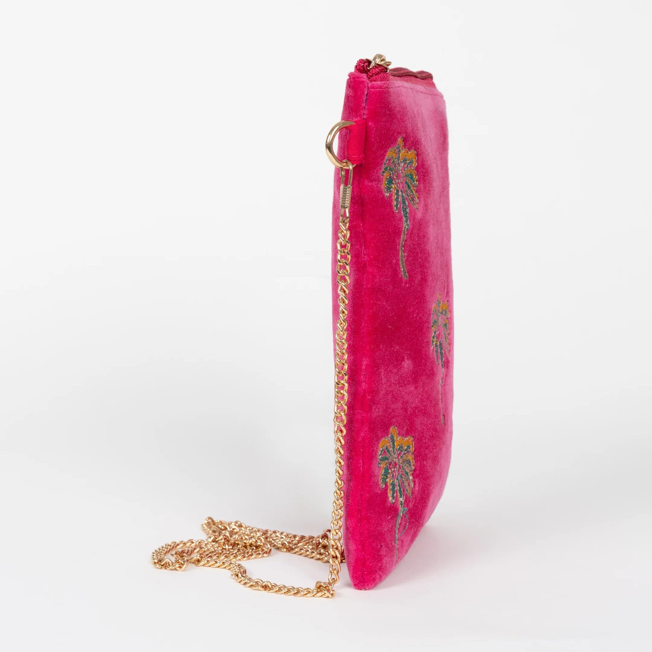 CROSSBODY PARADISE PALMS FUCXIA