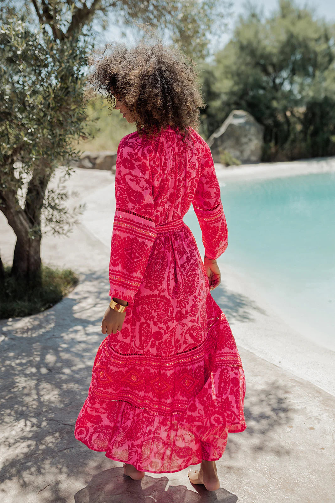 SAMOA LONG SLEEVES LONG DRESS