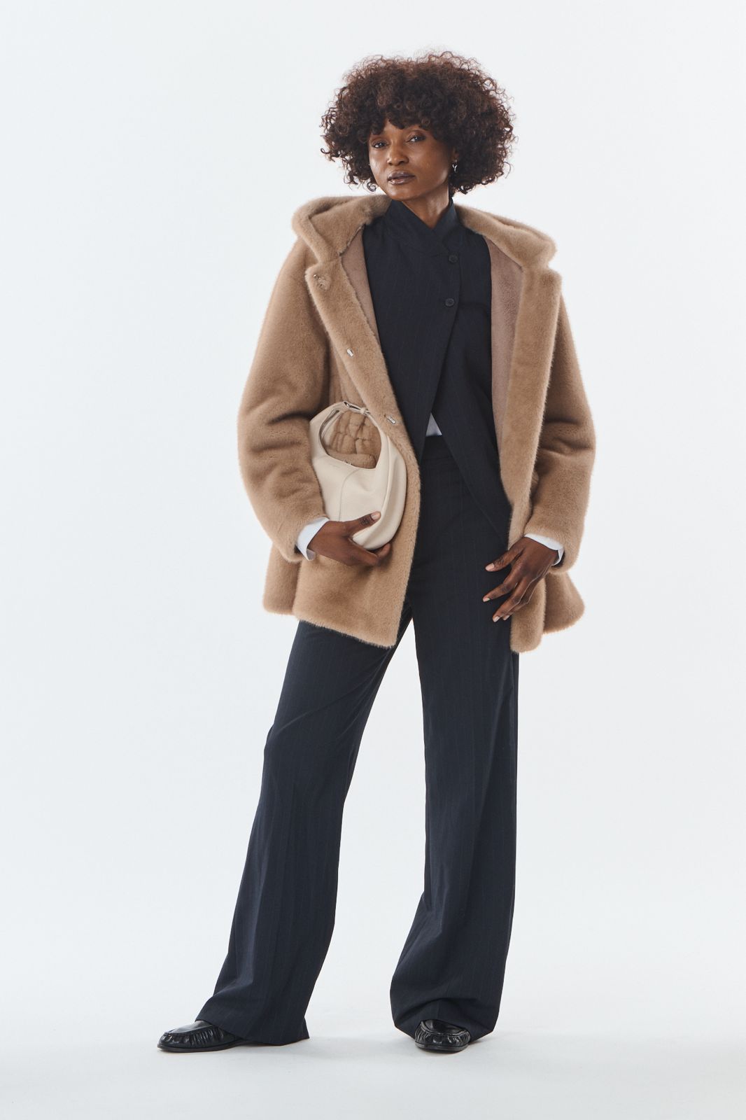 Cheryl Faux Fur Jacke mit Kaputze