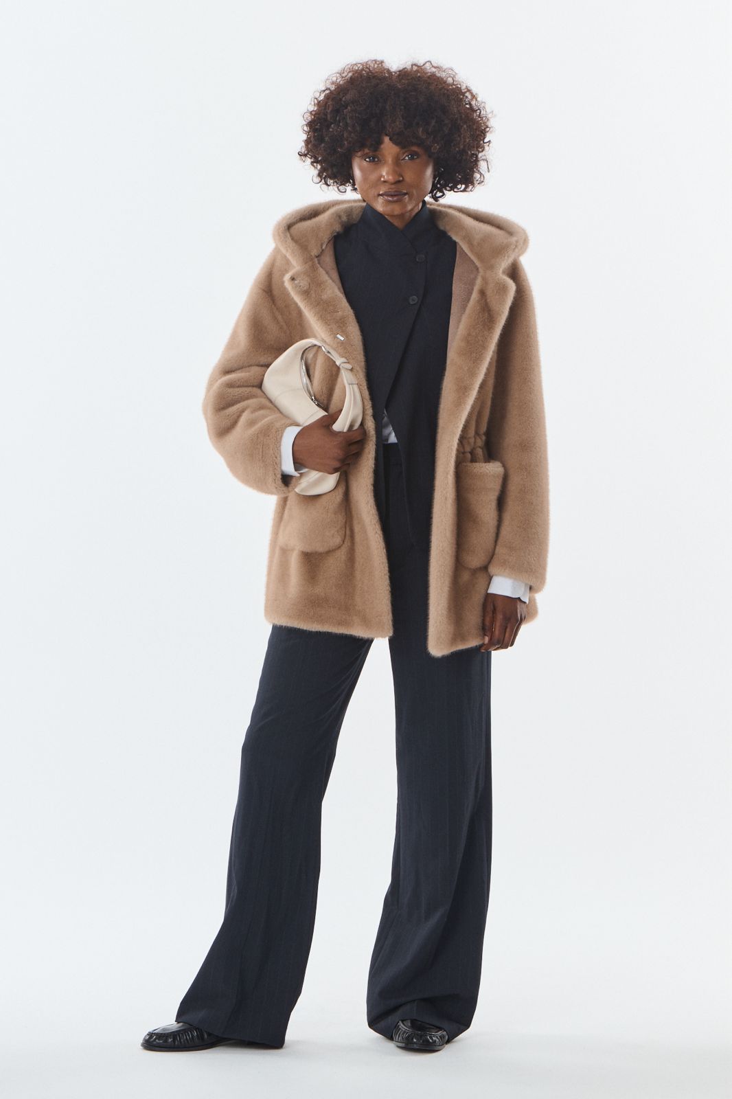 Cheryl Faux Fur Jacke mit Kaputze