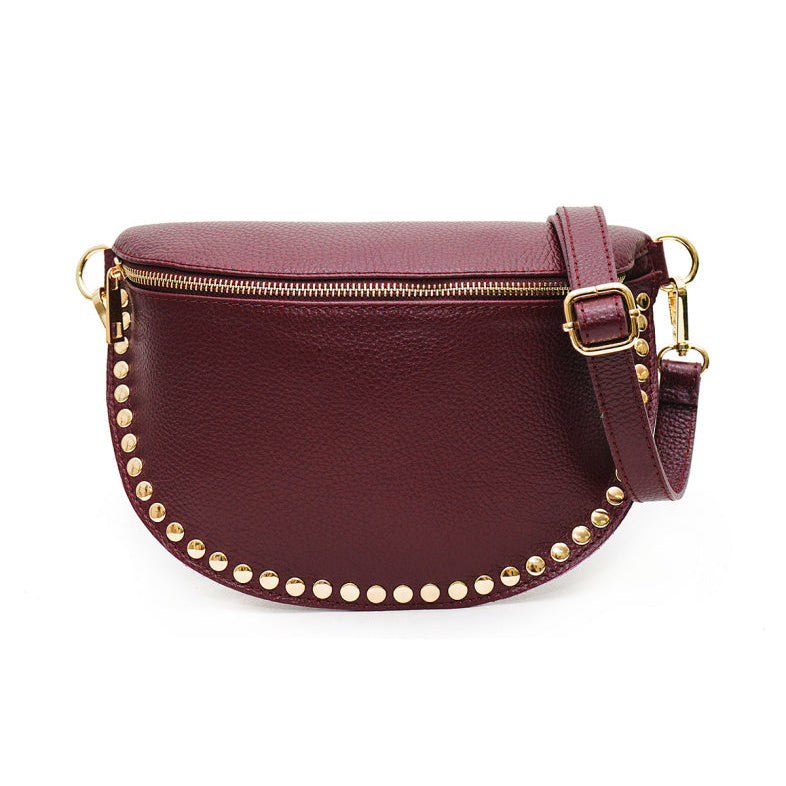Ledertasche BEATRICE mit Nieten