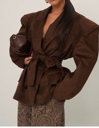 Blazer in Wildleder Optik OneSize