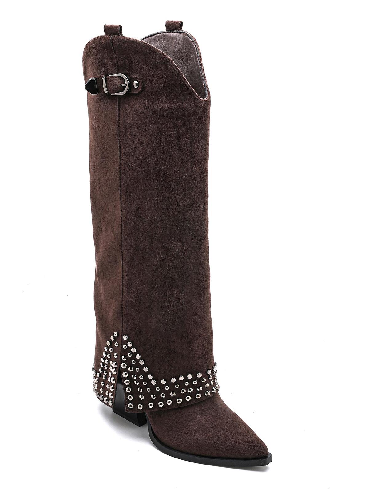 Cowboy Boots braun mit Nieten