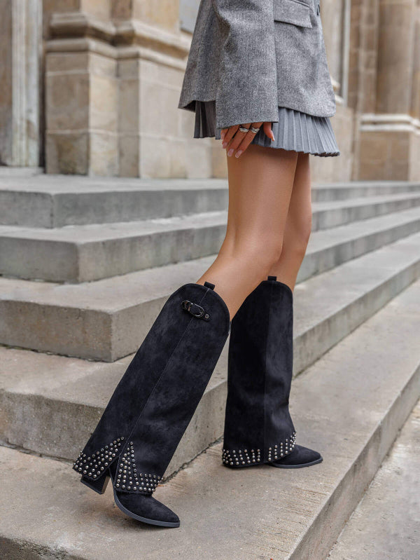 Cowboy Boots braun mit Nieten