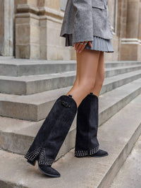 Cowboy Boots braun mit Nieten