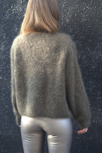 Mohair Cardigan mit Knöpfen