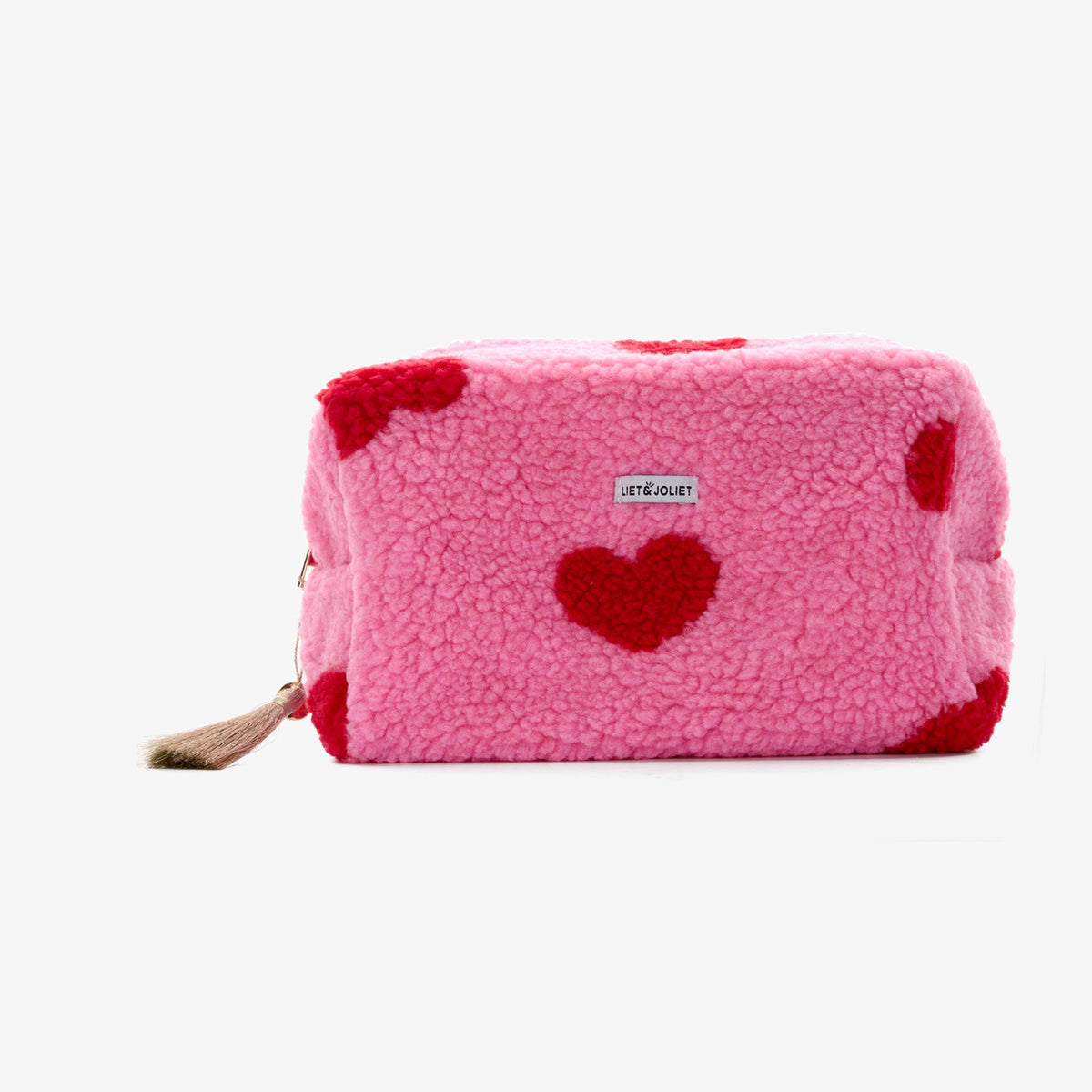 Kosmetiktasche Herzen Teddy Rosa