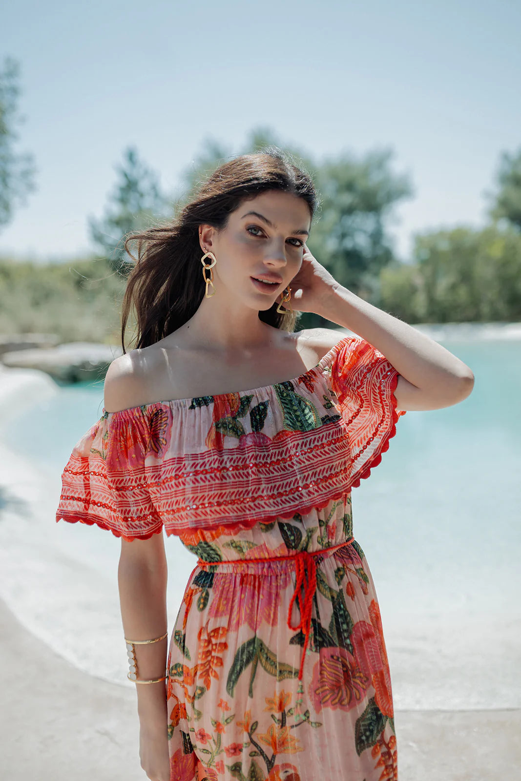 ST BARTS MEXICAN LONG DRESS